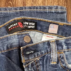 Ariat Men's Low Rise Bootcut Jeans - Blue